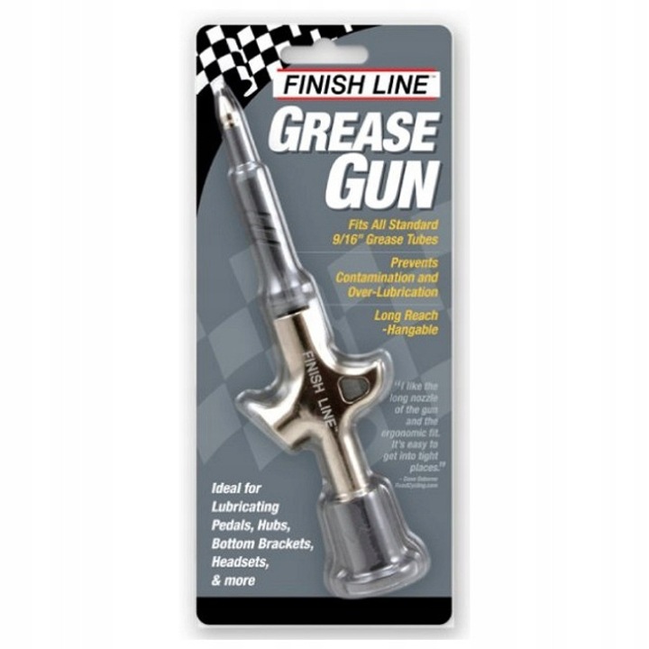 Pistol de gresat, Finish Line, utilizare simpla, lungime mare