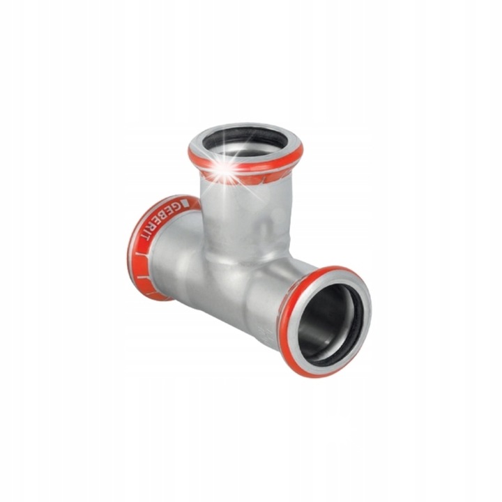 Geberit szerelvények, egyenes ágú T-idom DN 65, 76,1mm, 23cm, vízvezeték rendszerekhez