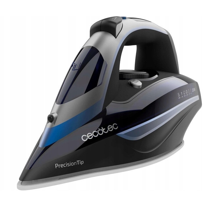 Fier de calcat Cecotec IronHero 3200 I-Pump Anodized, 3200W, abur vertical, negru, 380ml