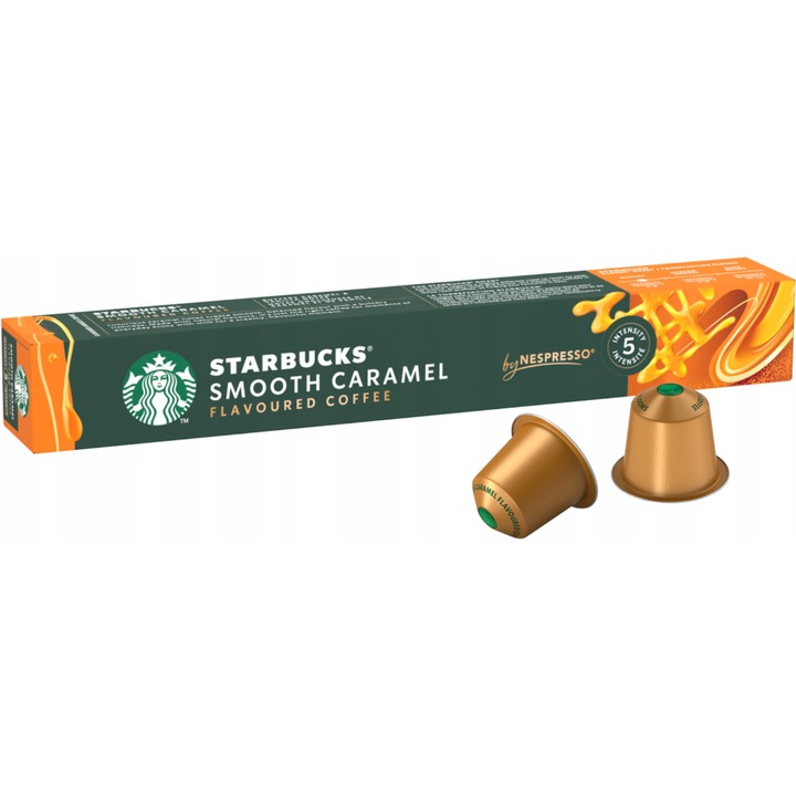 Cafea Starbucks smooth Caramel, 10 capsule, 100% Arabica, 57g