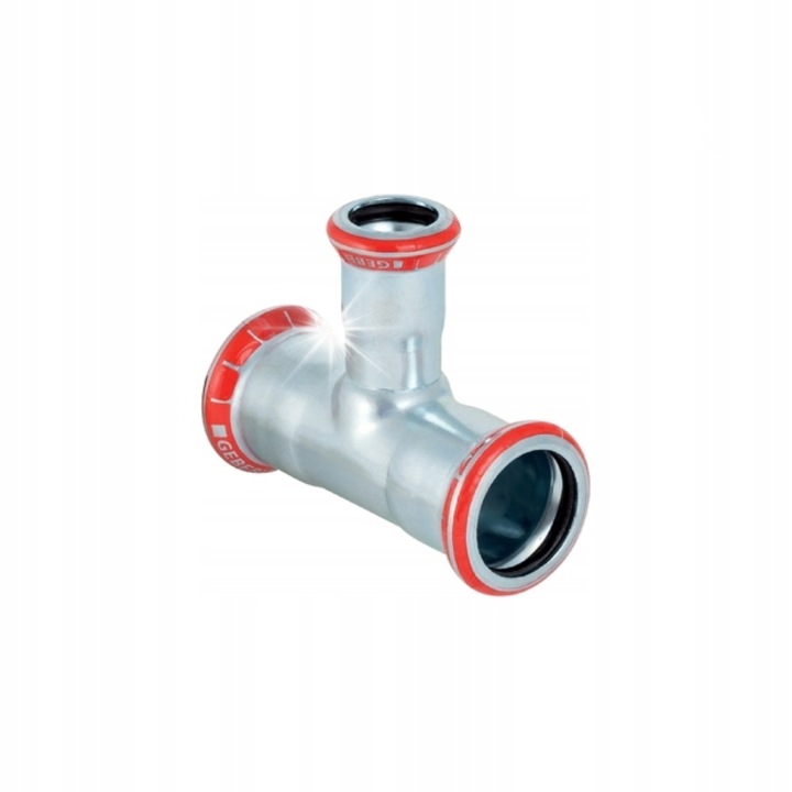 Geberit Mapress C-acél redukciós T-idom 80/32/80, 88,9x35mm, 26cm