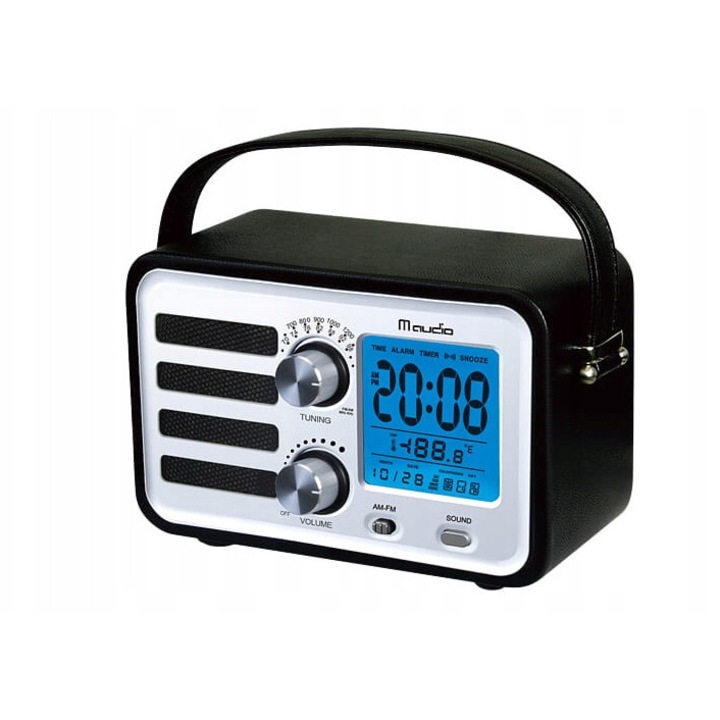 Радио с часовник M-audio LM-33B, черно