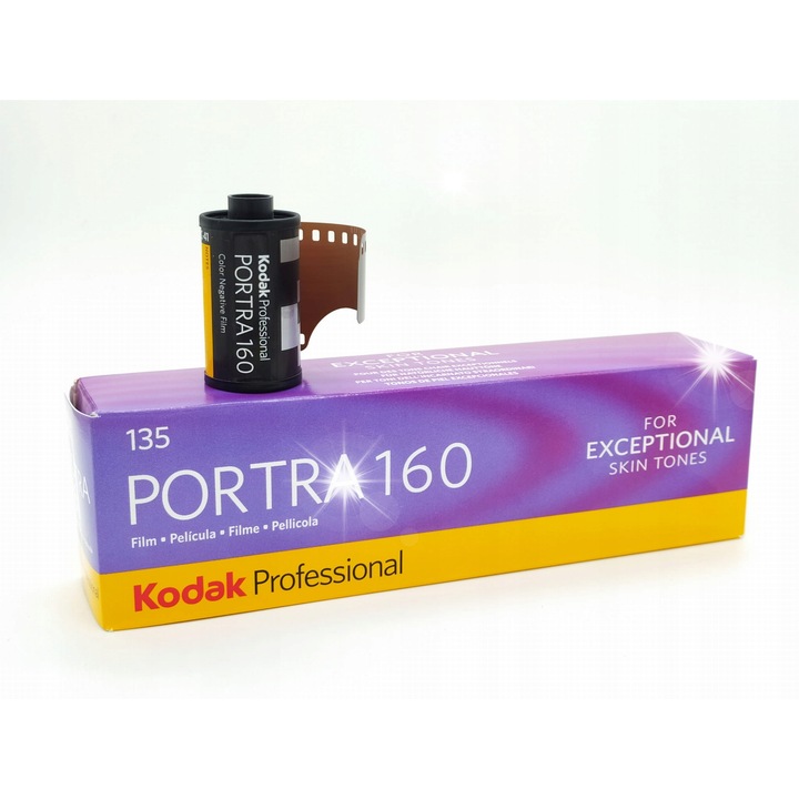 Film fotó Kodak Portra 160, 36 expozíció, ISO 160, portréfotózáshoz, 135mm