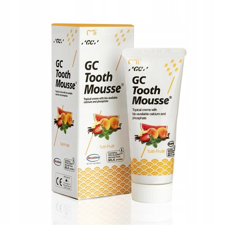 GC Tooth Mousse Tutti Frutti fogkrém 35 ml, ásványi védelem, kellemes íz