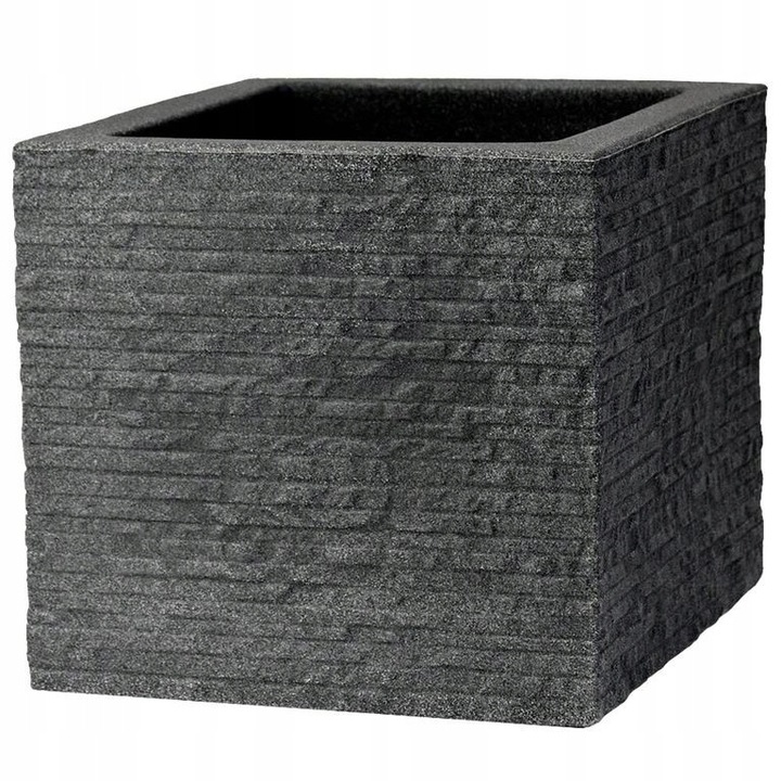 Patio Kubus négyzet alakú kerti kaspó 40x40x34 cm antracit