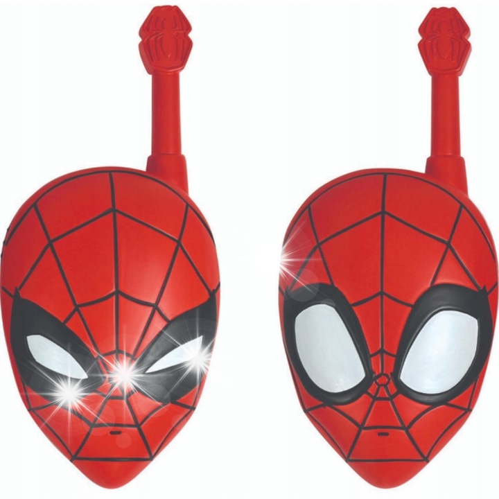 Pókember walkie-talkie készlet, Lexibook, 200m, piros