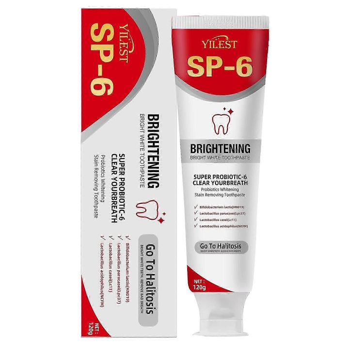 SP-6 Ultra Fehérítő Fogkrém, probiotikus formula, mélytisztítás