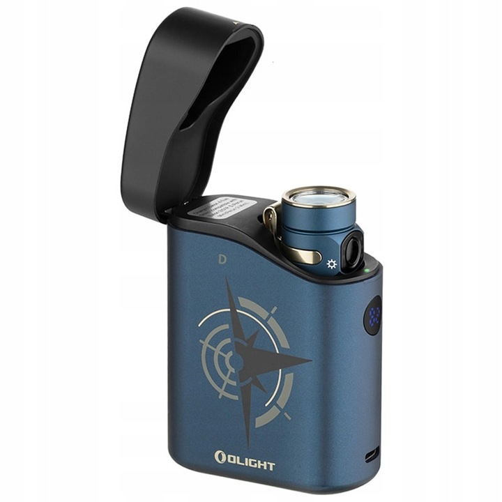 Фенер Olight Baton 4 Premium Edition Guidance, 1300 лумена, IPX8, черен, 63x21мм, комплект с калъф за зареждане