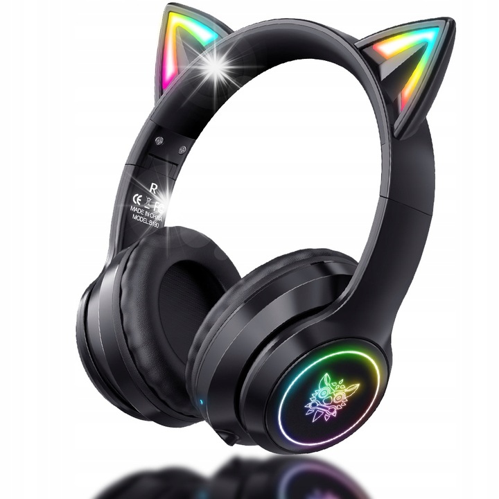 Слушалки Onikuma B90, безжични, черни, Bluetooth 5.0, микрофон с намаляване на шума