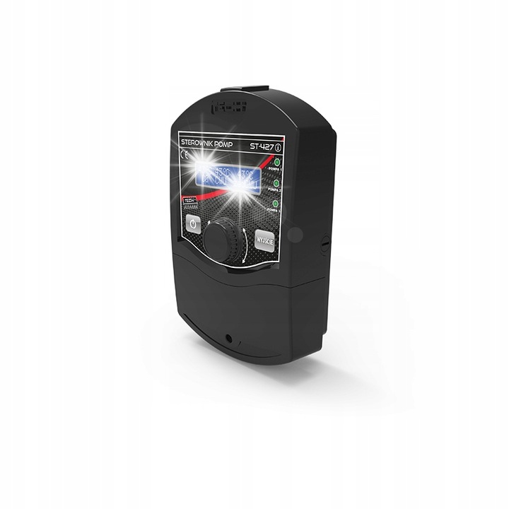 Regulátor 3 szivattyúhoz Tech ST-427i, 230V, 5-50°C, fekete
