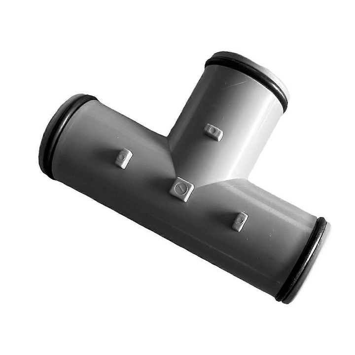 Conector T pentru furtun de apa 1-1/4Inch, accesorii piscina, material plastic, set 1 buc.