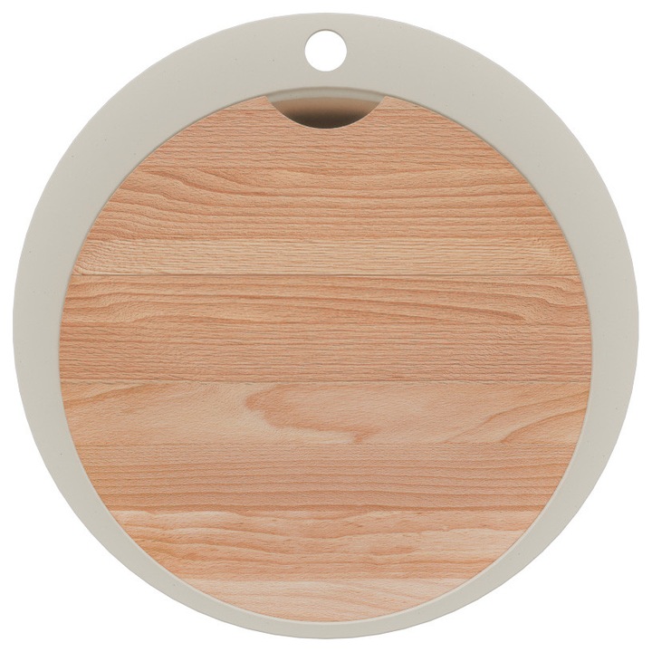 Chiuvetă de bucătărie rotundă PrimaGran Pisa 53x53cm, cu 1 cuvă și sifon, Bej