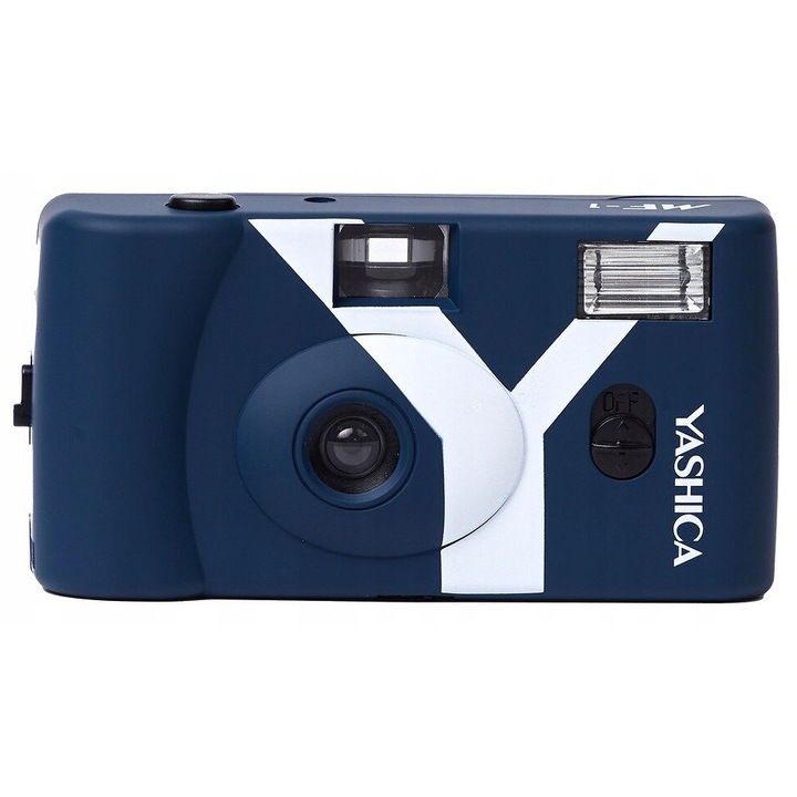 Фотоапарат Yashica MF-1, тъмносин, аналогов