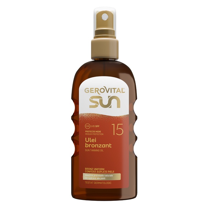 Gerovital Sun Bronzolaj SPF15, 150 ml