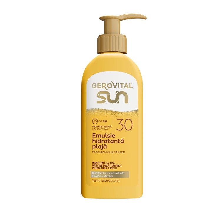 Emulsie Hidratanta Plaja Spf30 Gerovital Sun, 200 ml