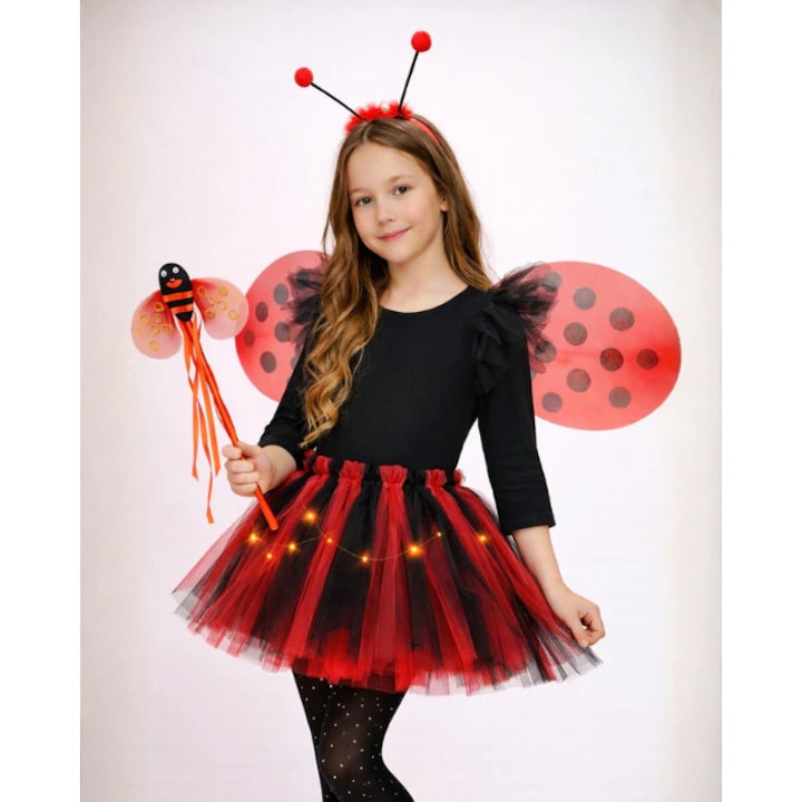 Costum Buburuza, 5 piese - 10-12 ani (140-152 cm)