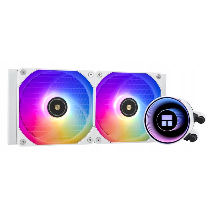 Thermalright Frozen Notte 240 White ARGB vízhűtés, 2 db 120mm ventilátor, Intel és AMD kompatibilitás