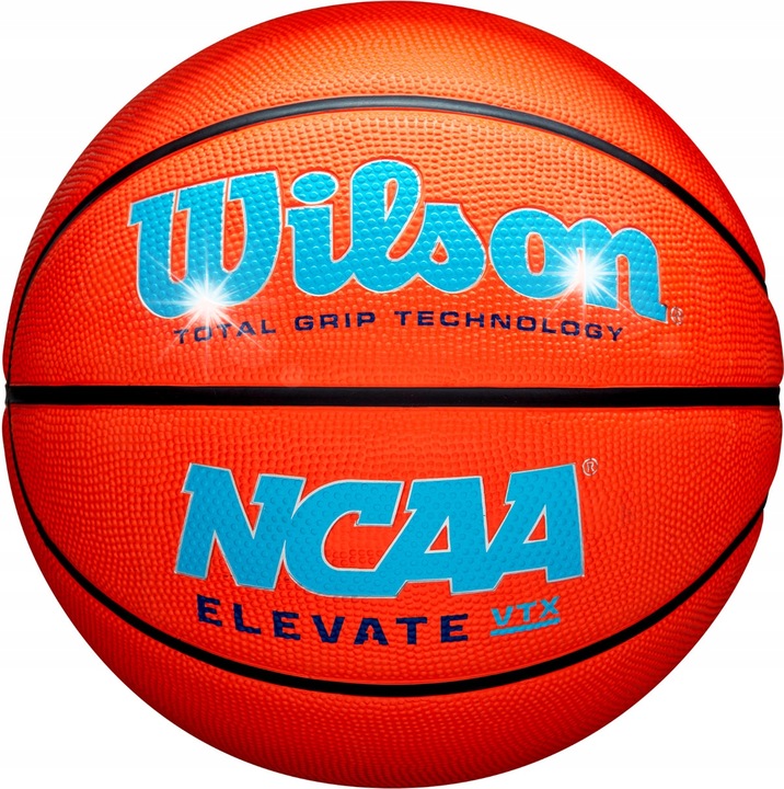 Wilson NCAA Elevate VTX kosárlabda, 5-ös méret, kültéri, Total Grip, ellenálló, többszínű