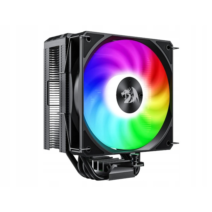 Racire CPU Redragon CC-1013 RGB 120mm, 40000h, display digital, compatibil Intel si AMD, 152x133x75mm