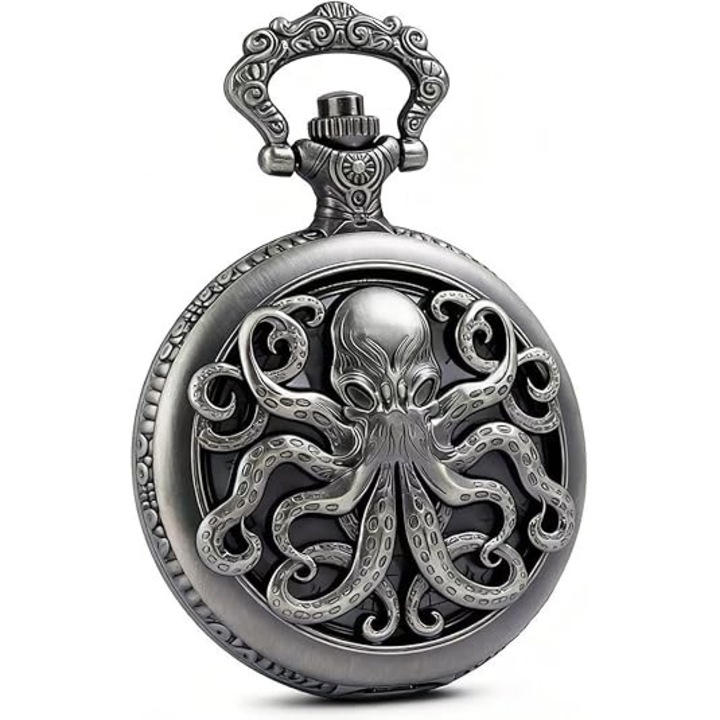 Cutie pentru zaruri cu dragon, 7 zaruri polihedrice, aliaj zinc, compacta, argintie