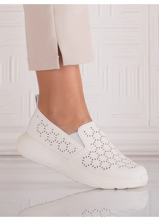 Pantofi dama Casual Bej din Piele Ecologica Irinea, Bej