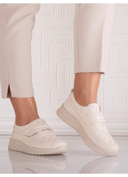 Pantofi dama Casual Bej din Piele Ecologica Osica, Bej