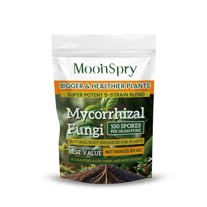 Pudra ingrijire radacini pe baza de plante, MoonSpry, 100 g