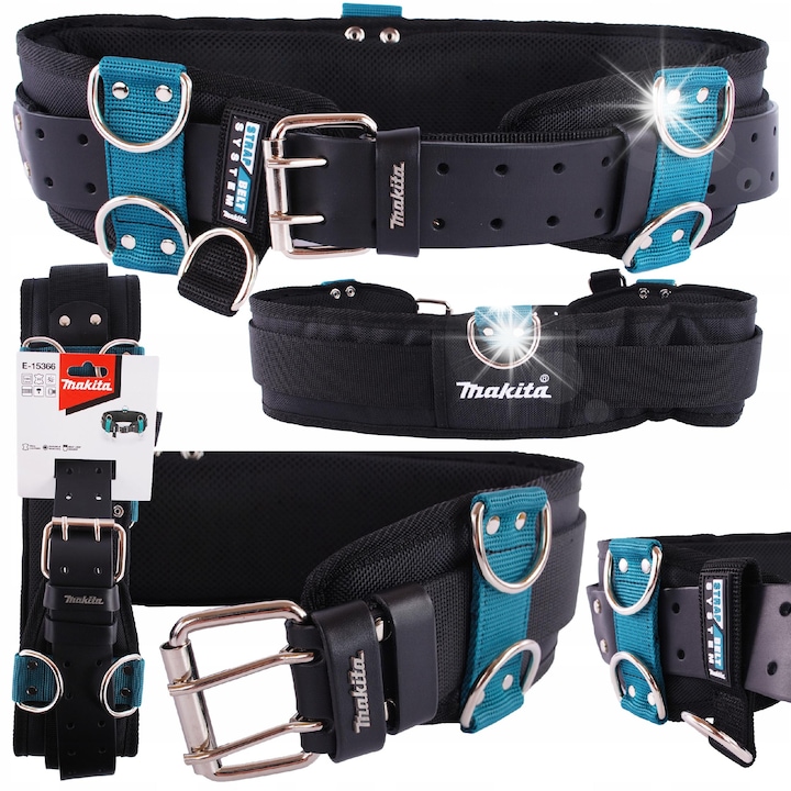 Makita E-15366 szerszámöv, 88x3x10cm, nagy teherbírású, karabinerrel