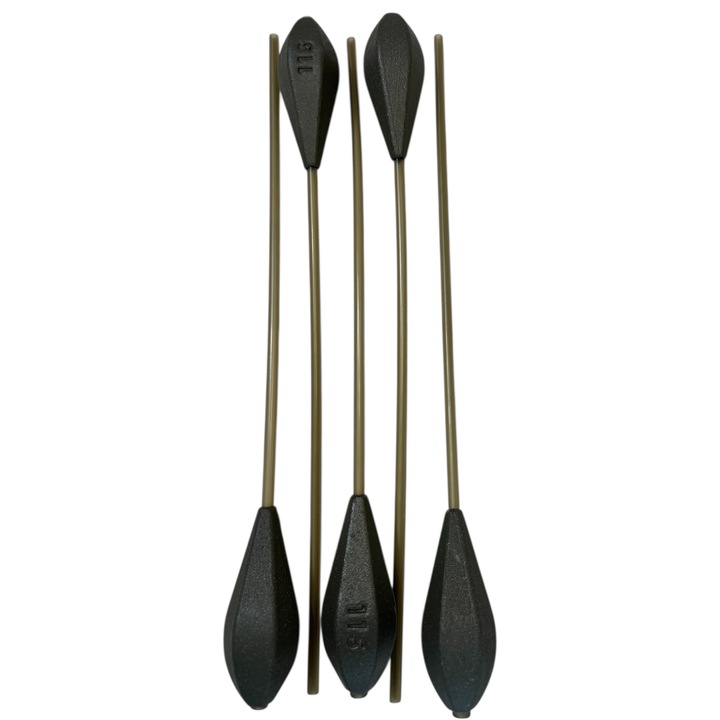 Set 10 Plumbi Horizon cu Tija 100g Lazy Fish pentru Crap, Plumbi Stabilitate Mare si Lansari Precise