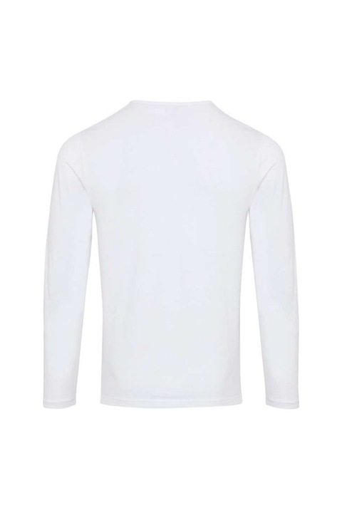 Bluza racoroasa pentru barbati cu maneci rulate PR218, Alb, XS