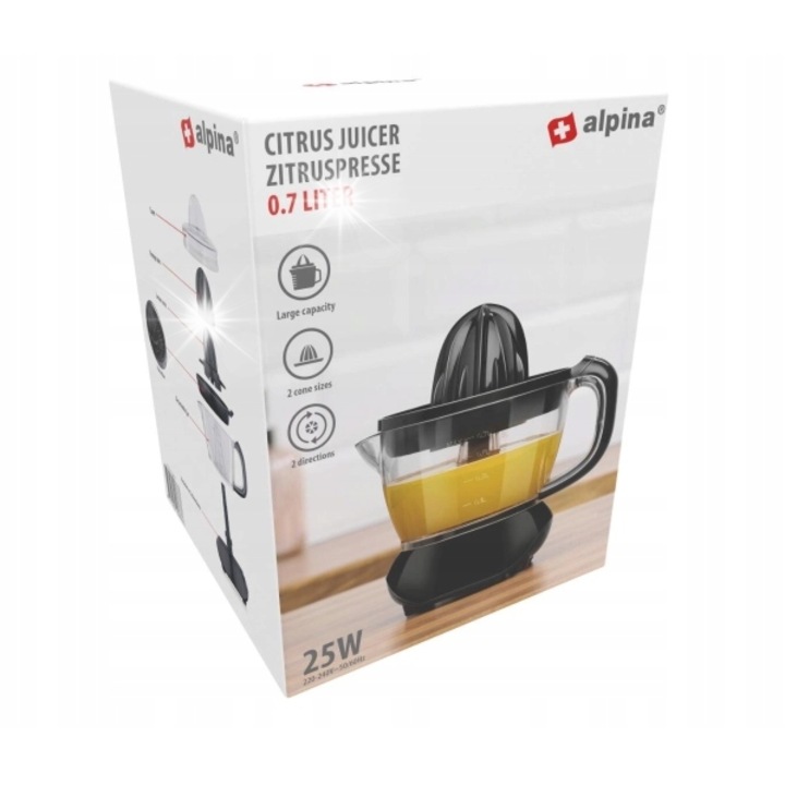 Storcator de citrice Alpina BL-25867 25W 0,7L negru