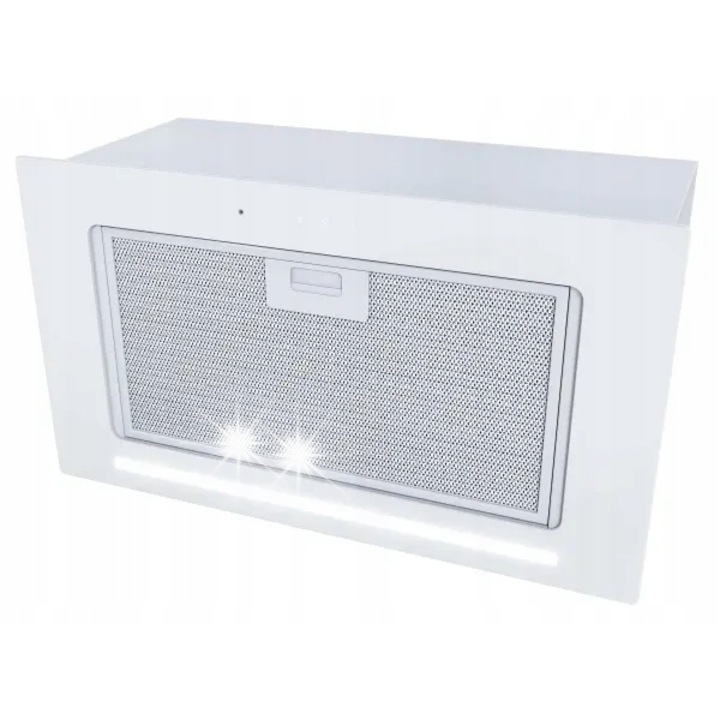 Hota decorativa Elica Shire WH/60, 60 cm, 713 m3/h, sticla alba