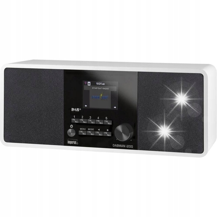 Радио интернет с часовник Imperial Dabman i200, DAB+ и FM, бял, 320x135x103мм, 1.8кг