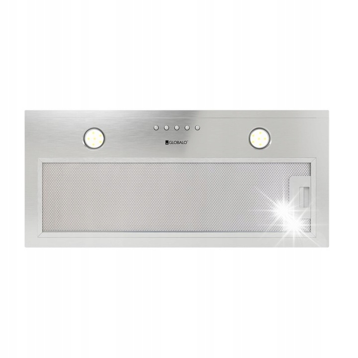 Вграден абсорбатор Delico 60.1, инокс, 320 m3/h, 61 dB, 60 см