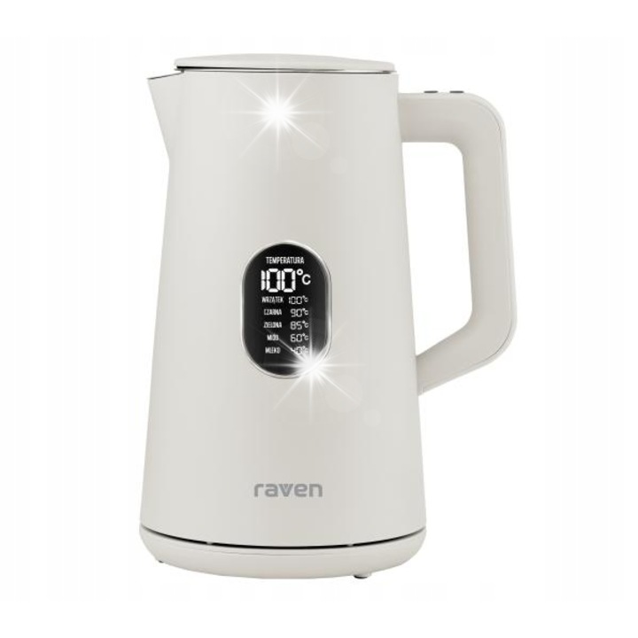 Fierbator electric Tower Scandi 1,7L 3000W, mat cu efect de lemn, baza rotativa 360°