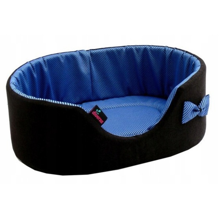 Легло за животни Diversa Elemental 10, овално, 90x80см, синьо-черно