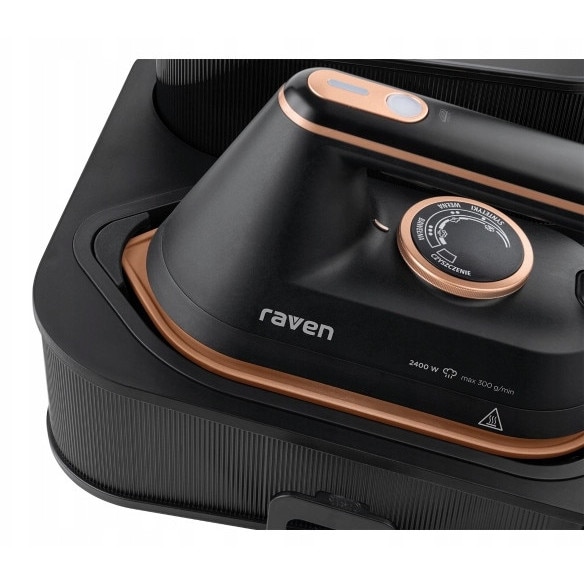 Generator de aburi Raven EGP003, 2400W, 300g/min, ceramica, 1,2l, negru
