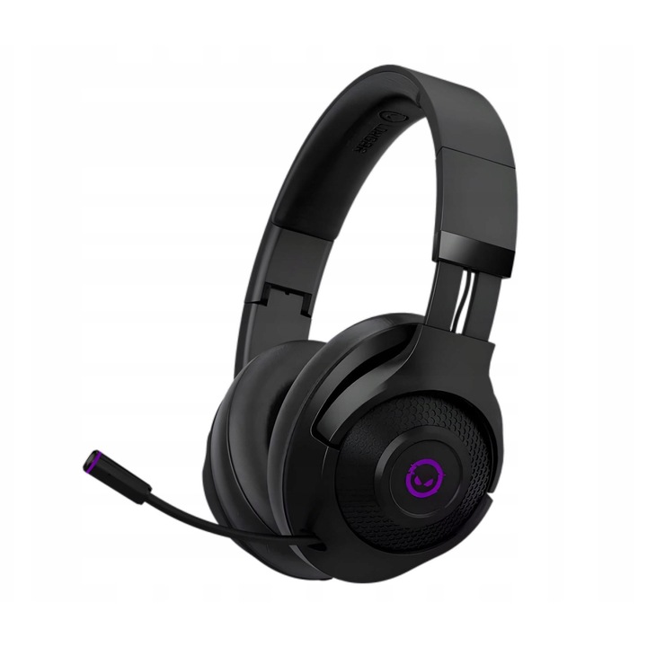 Lorgar Noah 702 vezeték nélküli fejhallgató, fekete, 40mm, Bluetooth 5.3, 70 óra üzemidő
