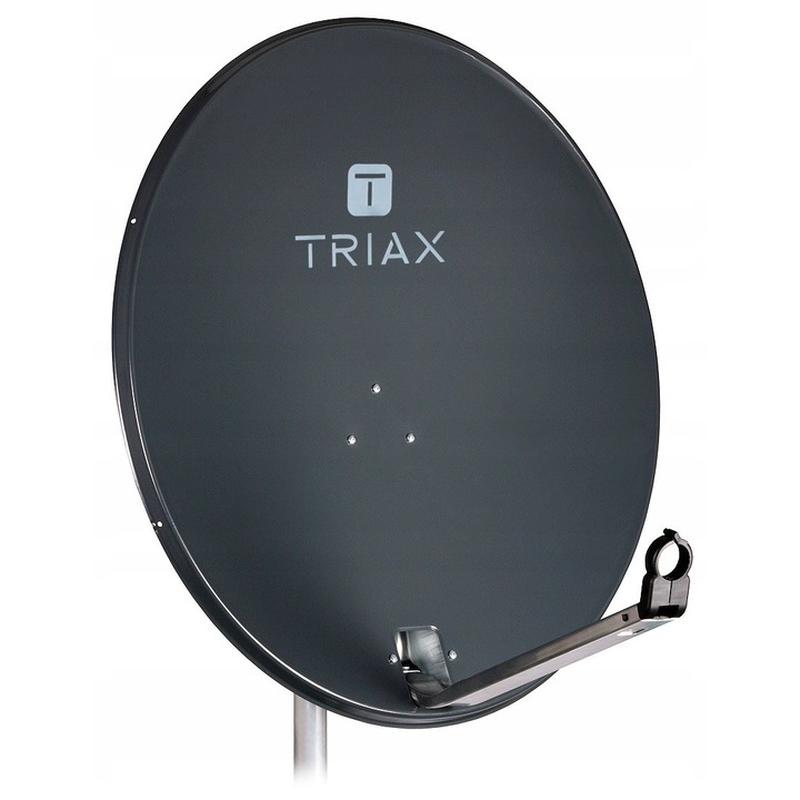 Triax AS-80 műholdas antenna, 80cm, grafit, 37.1 dB, asztali rögzítés max. 60mm-es asztallapra