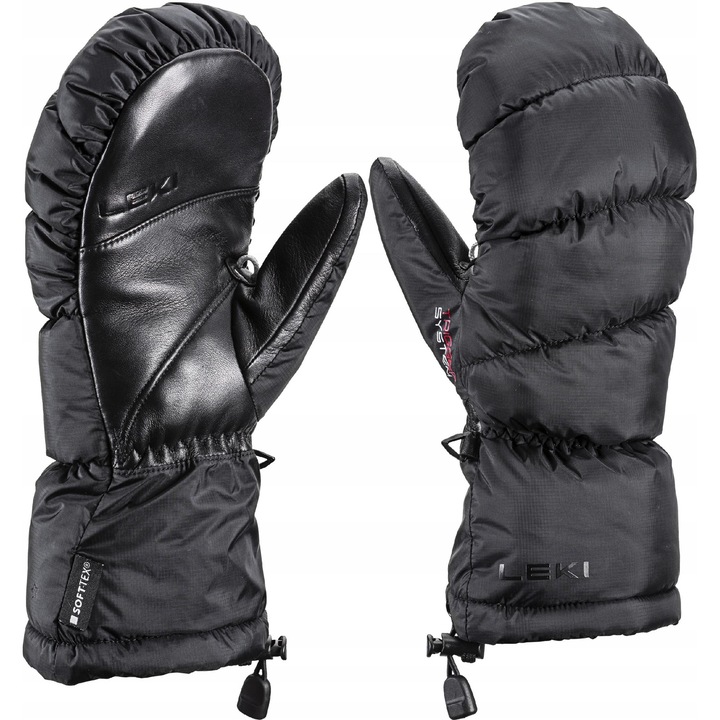 Leki Glace 3D női sportkesztyű, fekete, 7.0-s méret, Extra Warm+ szigetelés, vízálló