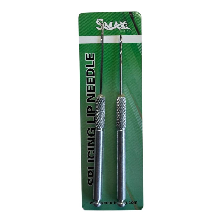 Set croseta si burghiu Smax Splicing Needle Drill pentru monturi crap, maner metalic, rezistent