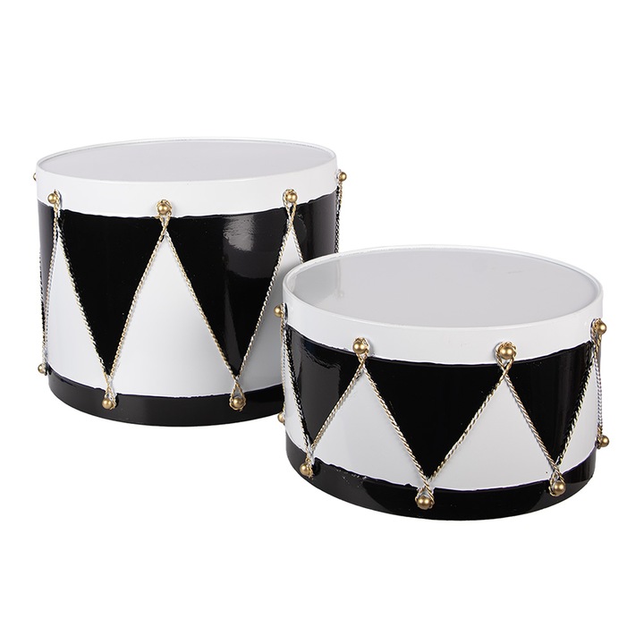 Karácsonyi díszdoboz (2) Ø 37x26 / Ø 32x17 cm