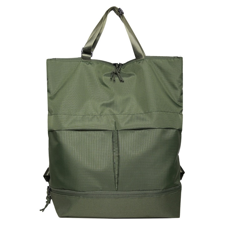 Rucsac unisex multifunctional, Larity, nylon, 44x42x13cm, design ajustabil, culoare solida