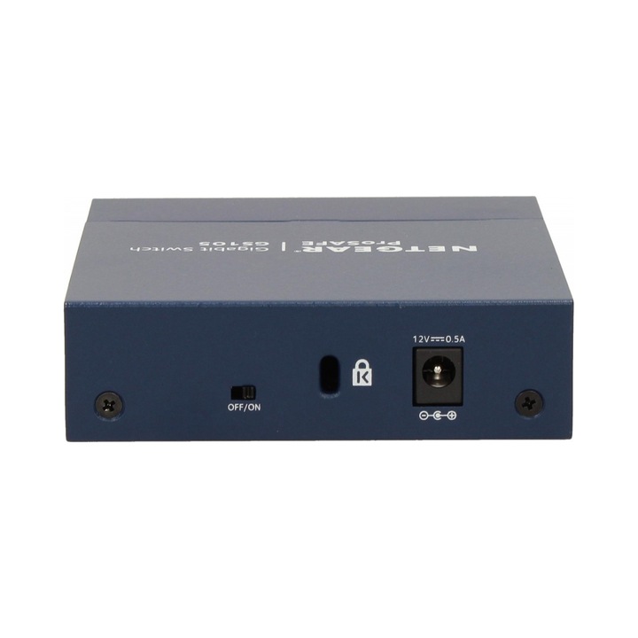 Switch fara management Netgear GS105GE, 5 porturi GE, consum redus de energie, Plug and Play