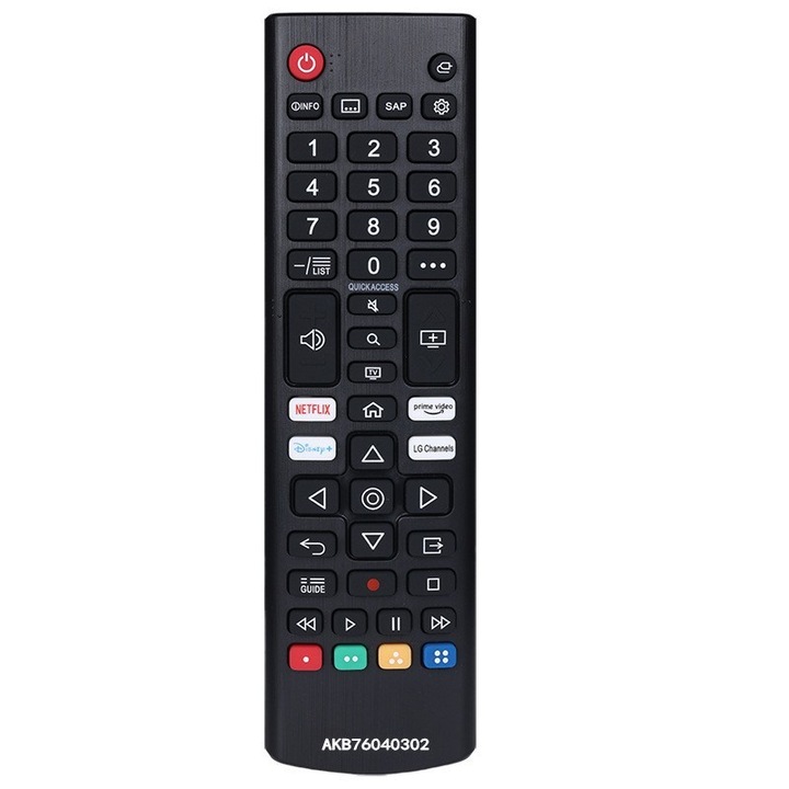 Távirányító LG TV AKB76040302, Fekete