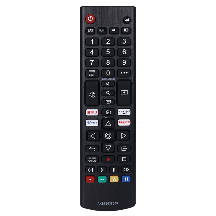 Távirányító LG TV AKB76037605-höz, Fekete
