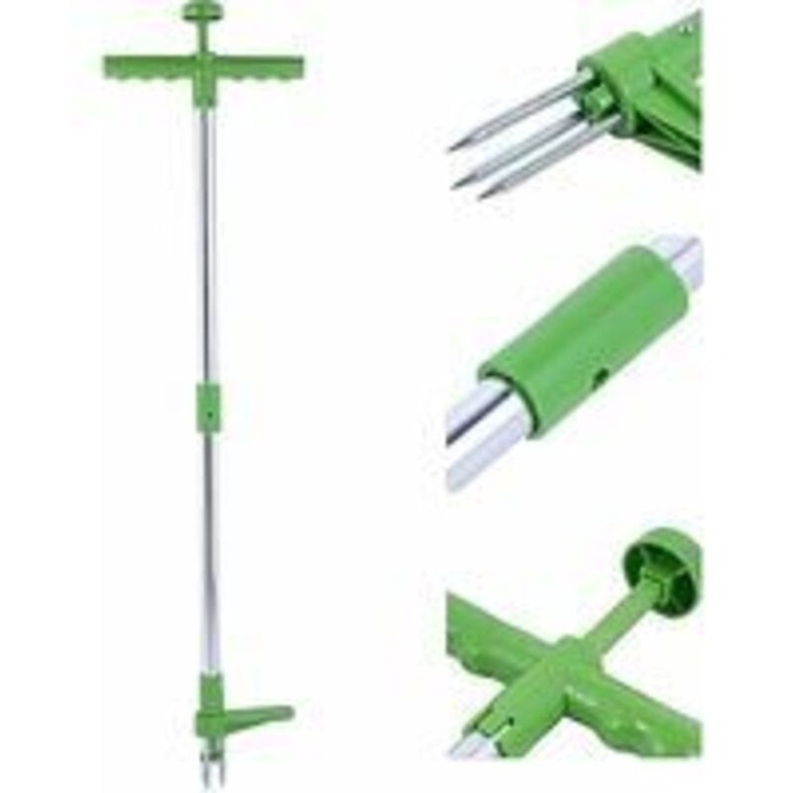 Kézi gyomláló, 3 acél karom, 1000mm, 500g