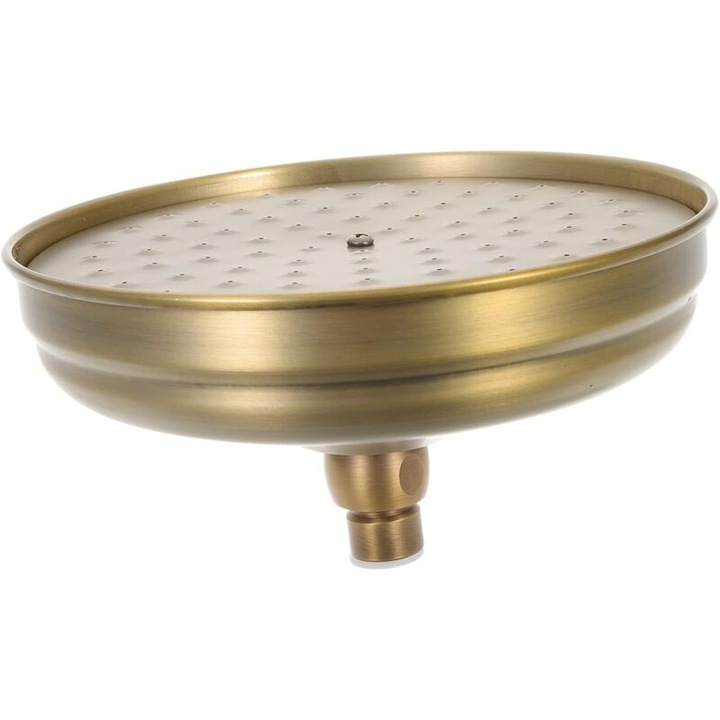 Cap de dus din alama antica 203 mm, unghi ajustabil 360