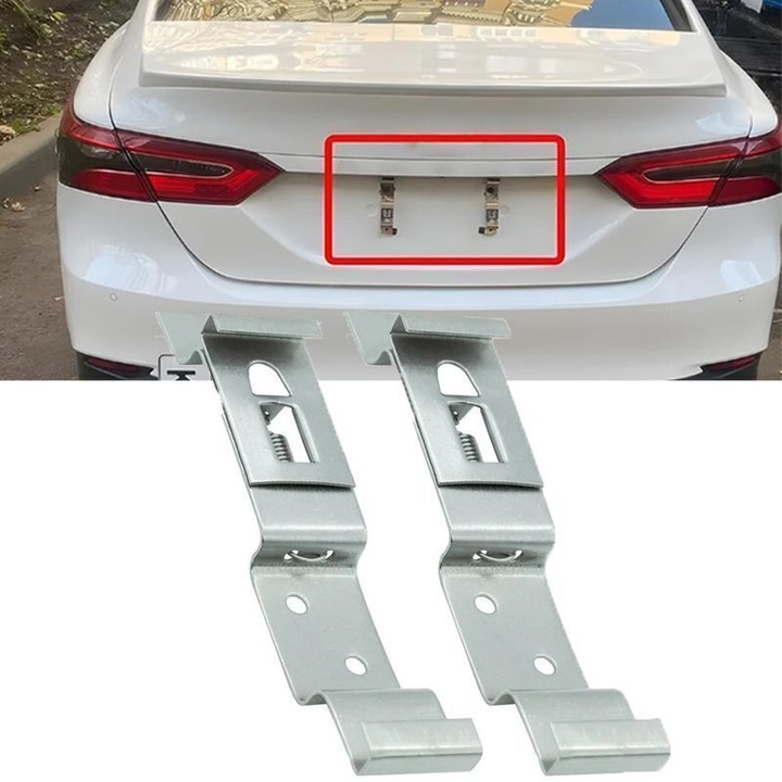 Комплект 2 броя автомобилни скоби от неръждаема стомана, размери 120x25 мм, за всички превозни средства