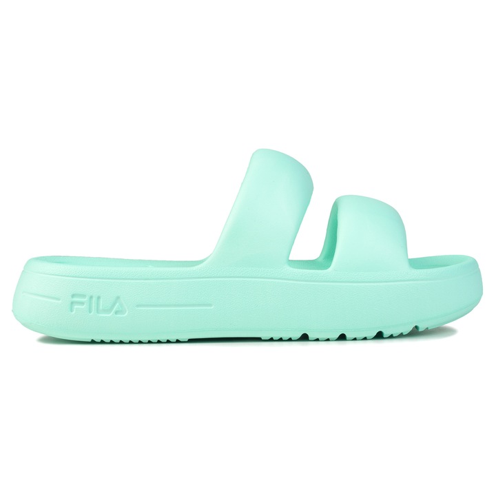 Slapi dama Fila SUPERBUBBLE SLIDE, verde, material sintetic